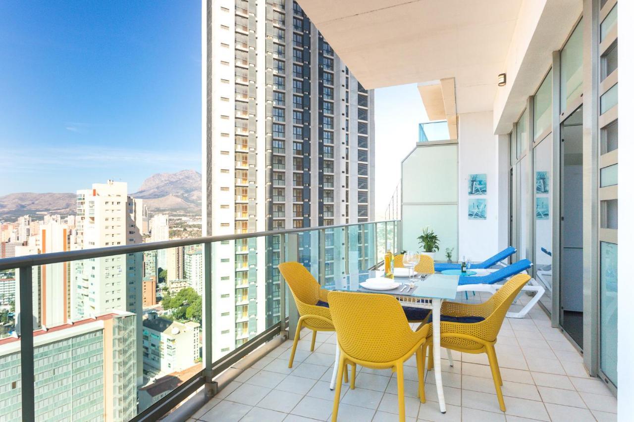 Apartamento Gran terraza privada con vistas espectaculares - Torre Lúgano Benidorm Exterior foto