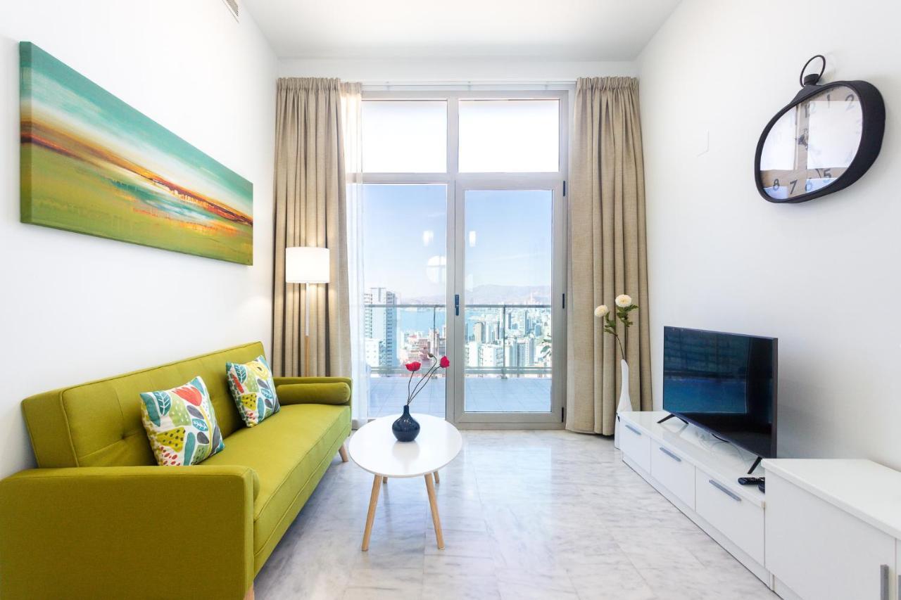 Apartamento Gran terraza privada con vistas espectaculares - Torre Lúgano Benidorm Exterior foto