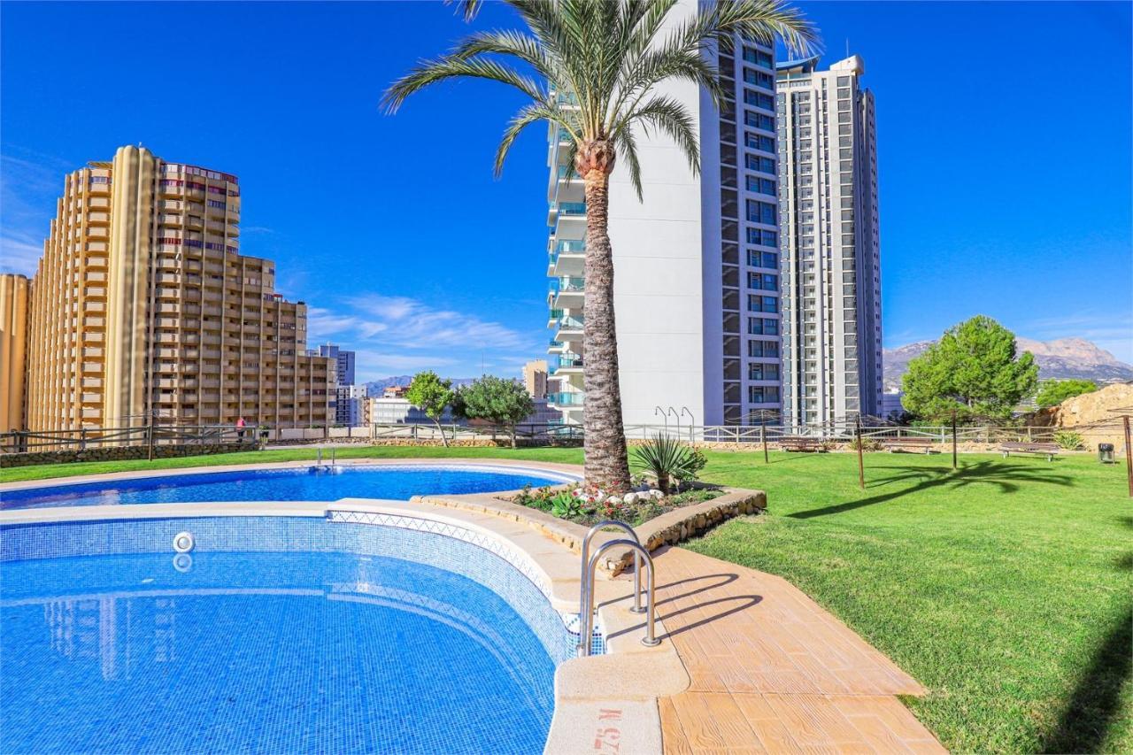 Apartamento Gran terraza privada con vistas espectaculares - Torre Lúgano Benidorm Exterior foto